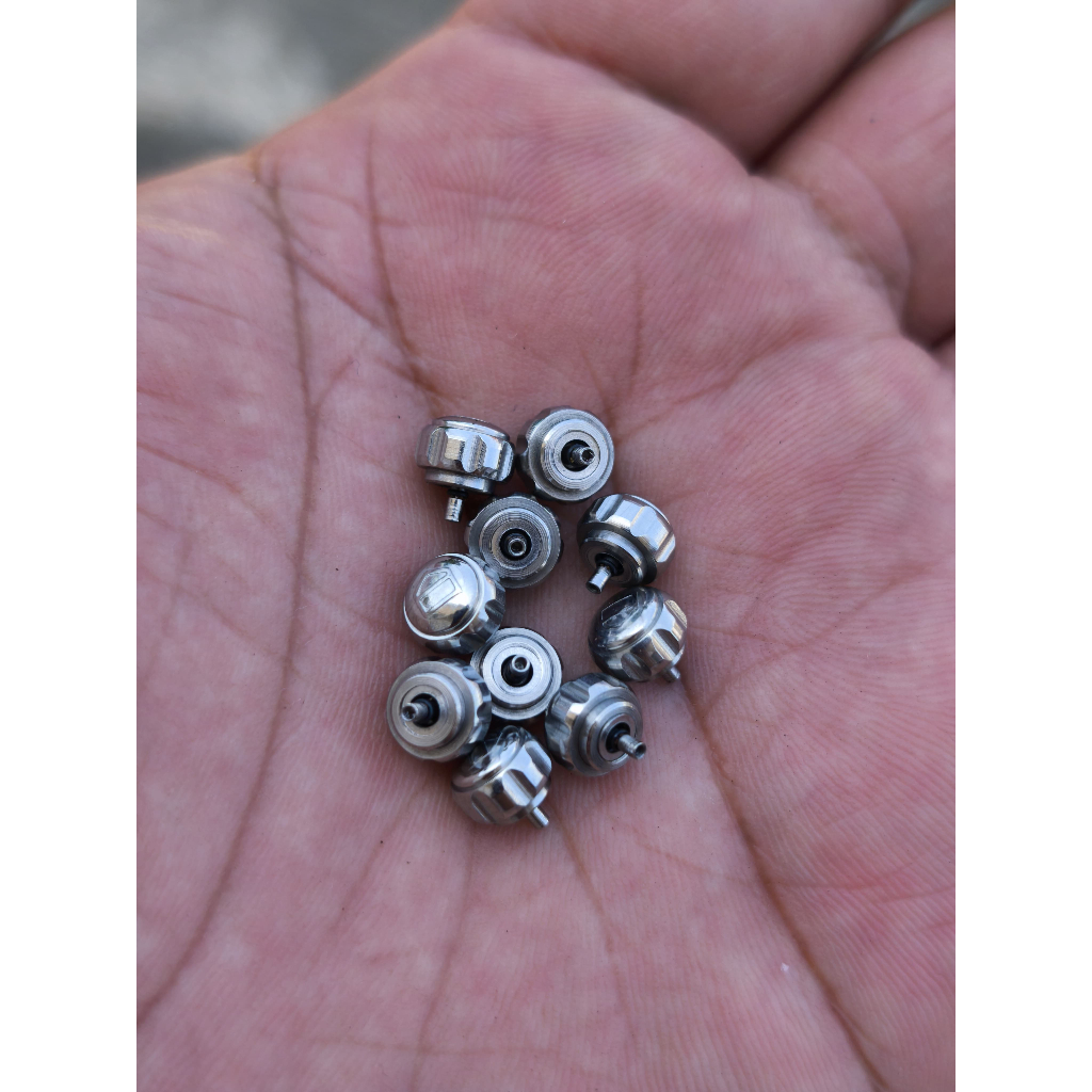 CROWN KNOP T4G HEUER PEMUTAR JARUM JAM TANGAN STEEL SILVER 6,5 MM