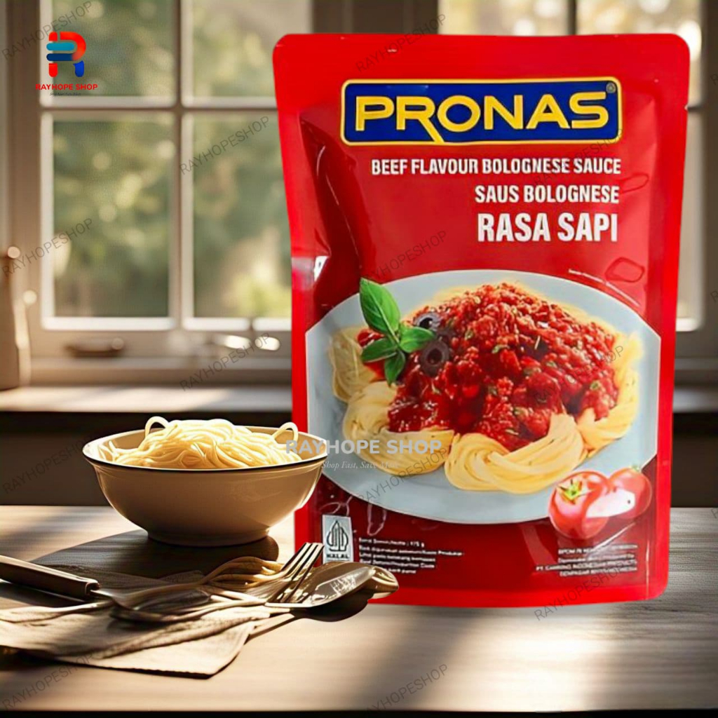 

PROMO PRONAS Saus saos sauce Bolognese spaghetti spageti rasa sapi beef flavor Tomat Tomato refill pouch kemasan isi ulang 175gr 175 gram gr murah termurah usaha kekinian viral ide jualan umkm toko warung kelontong horeca horeka bumbu masak instant instan