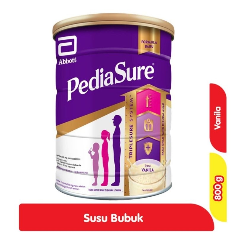 

Pediasure Triplesure Vanila 850g Nutrisi Lengkap dijamin 100% Ori