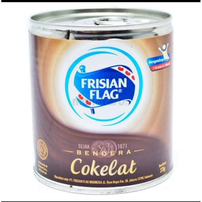 

Frisian Flag Susu Bendera Kental Manis Kaleng Coklat 370 GR