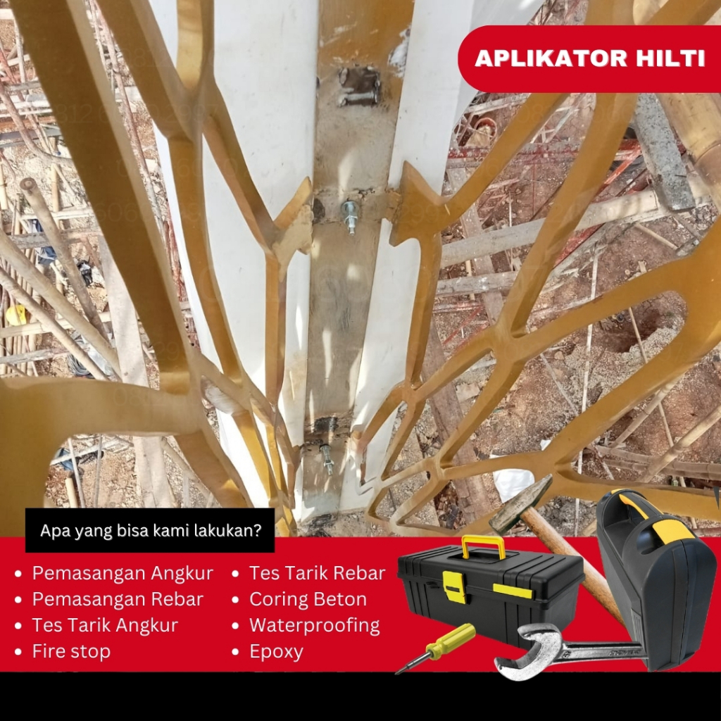 Aplikator Pasang Chemical Anchor M12