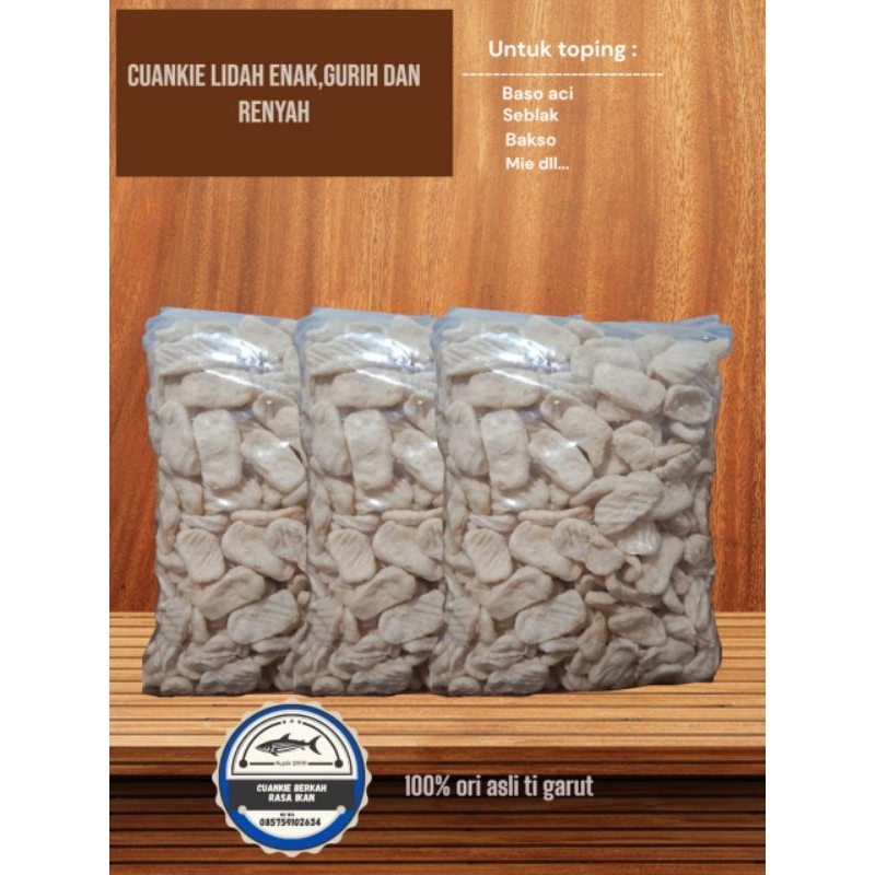 

Cuanki Lidah isi 500pcs gurih Dan Renyah freebabelwarfdankardus