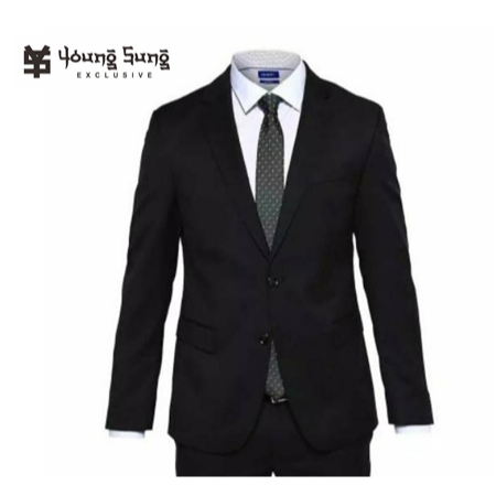 JAS PRIA HITAM SLIMFIT KANCING 2 JAS FORMAL PRIA JAS RESMI AKAD NIKAH BLAZER PRIA SLIMFIT WISUDA