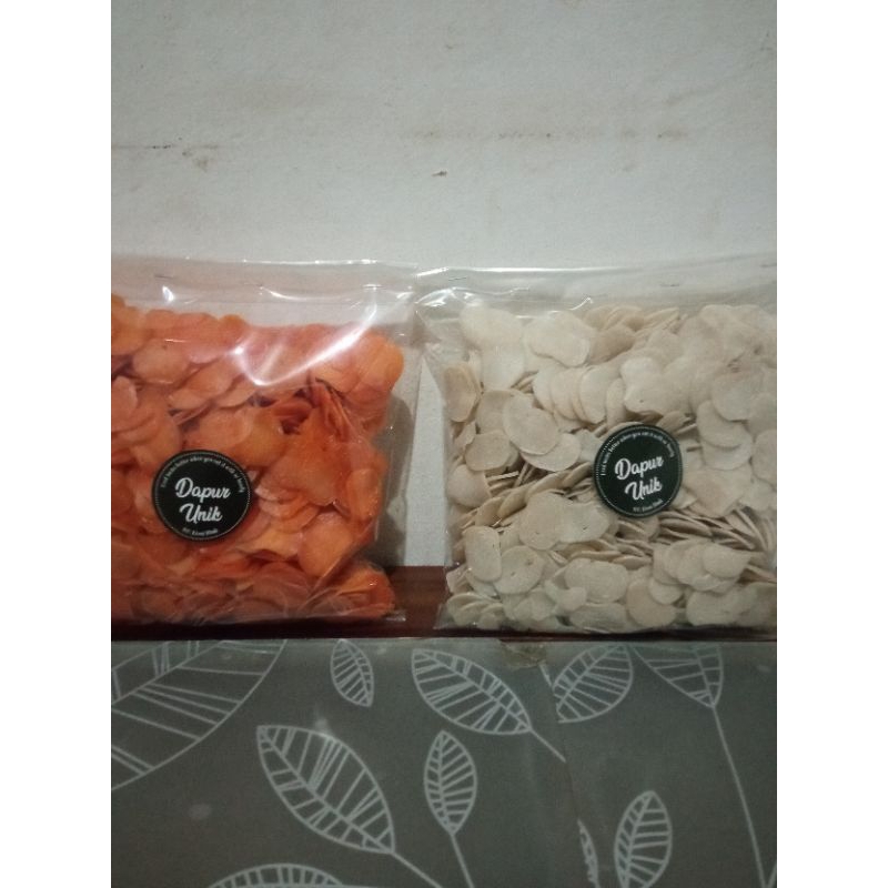 

kerupuk kuning dan putih dapur unik 500grm
