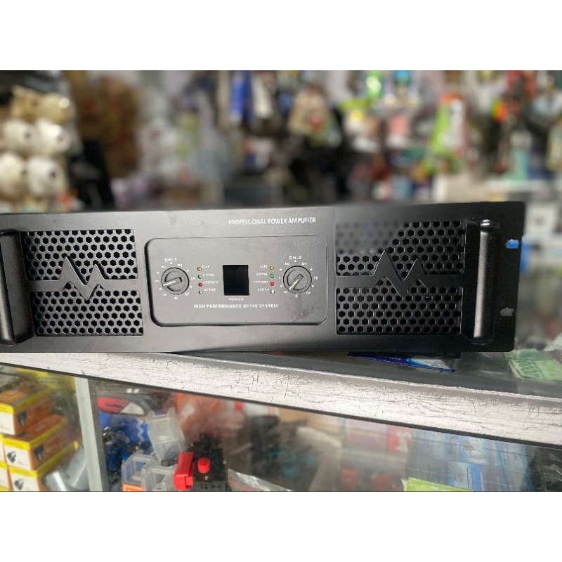 Box Power Amplifier N9000 Plat Tebal By GAS+Lampu panel Depan+Knop