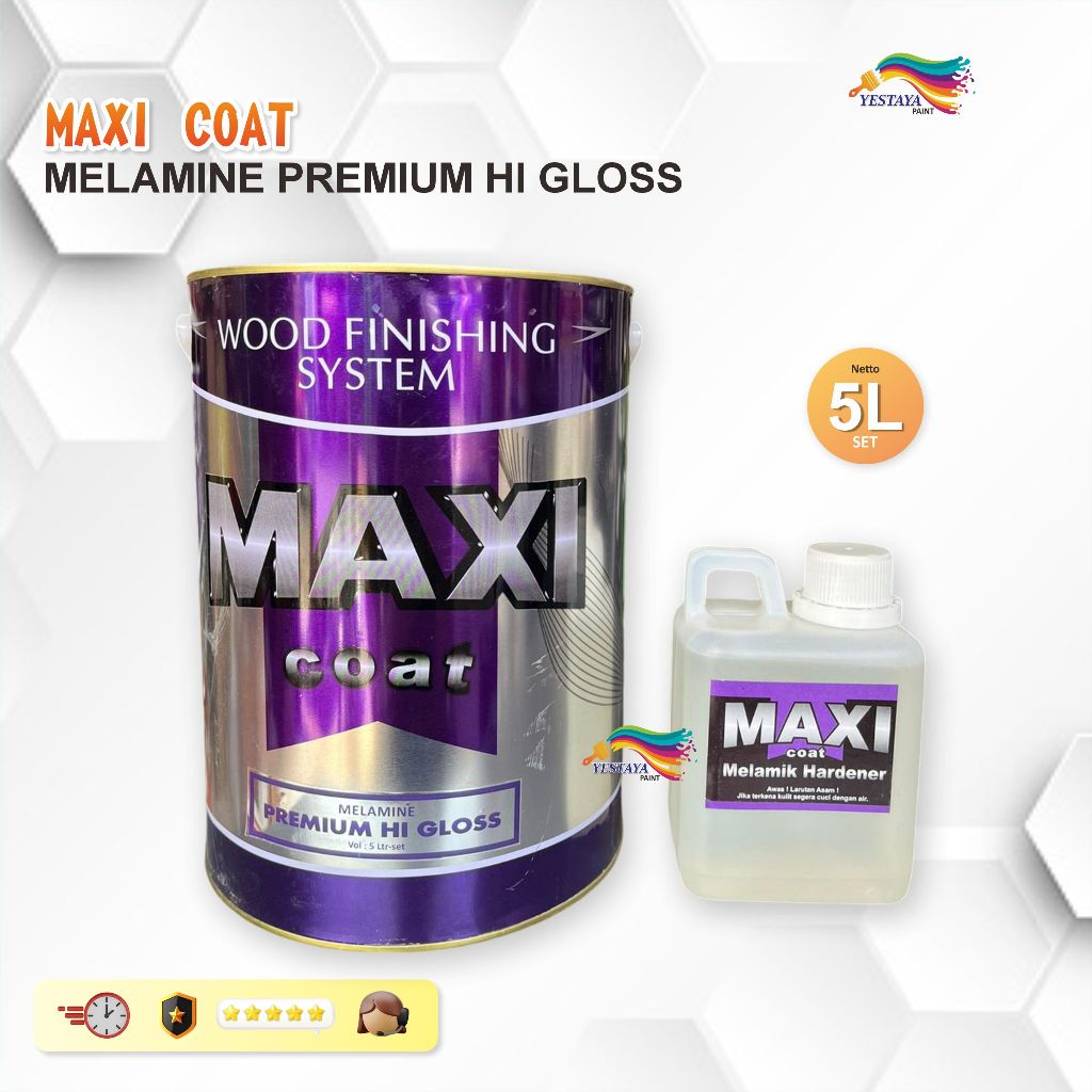 MAXI COAT MELAMINE SYSTEM PREMIUM 20 L ; 5 L - SANDING SEALER, CLEAR GLOSS, CLEAR DOFF
