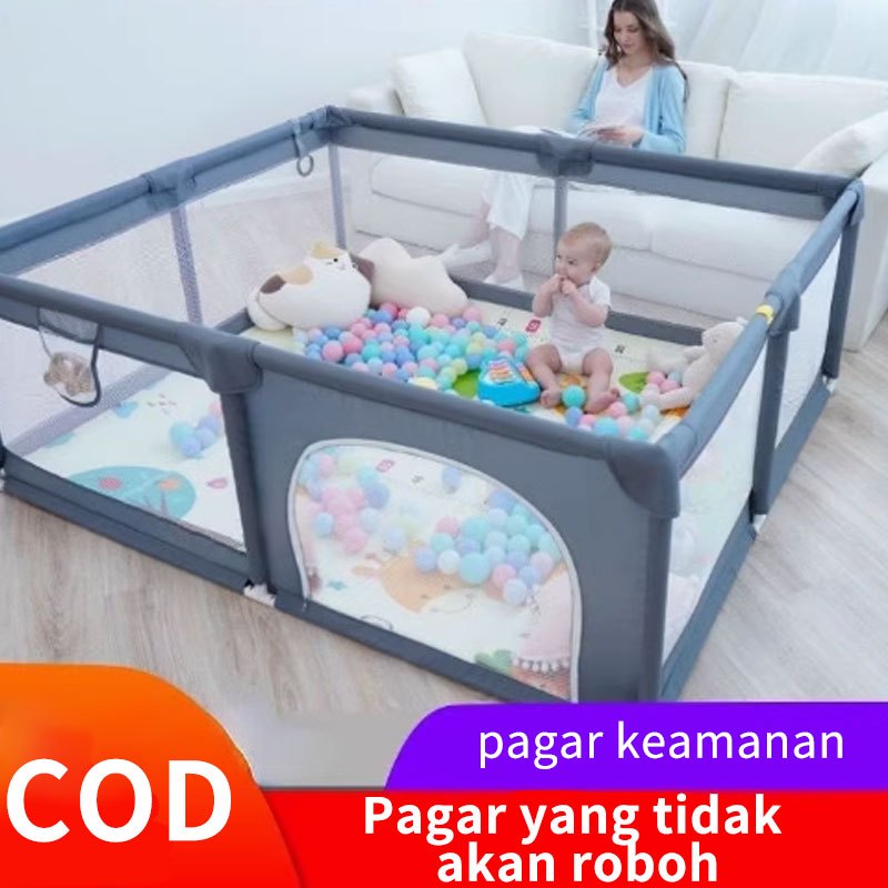 COD Pagar Bayi Bermain Pagar Pintu Untuk Bayi Baby Playfence playpen Pagar Bayi Kolam Main Anak