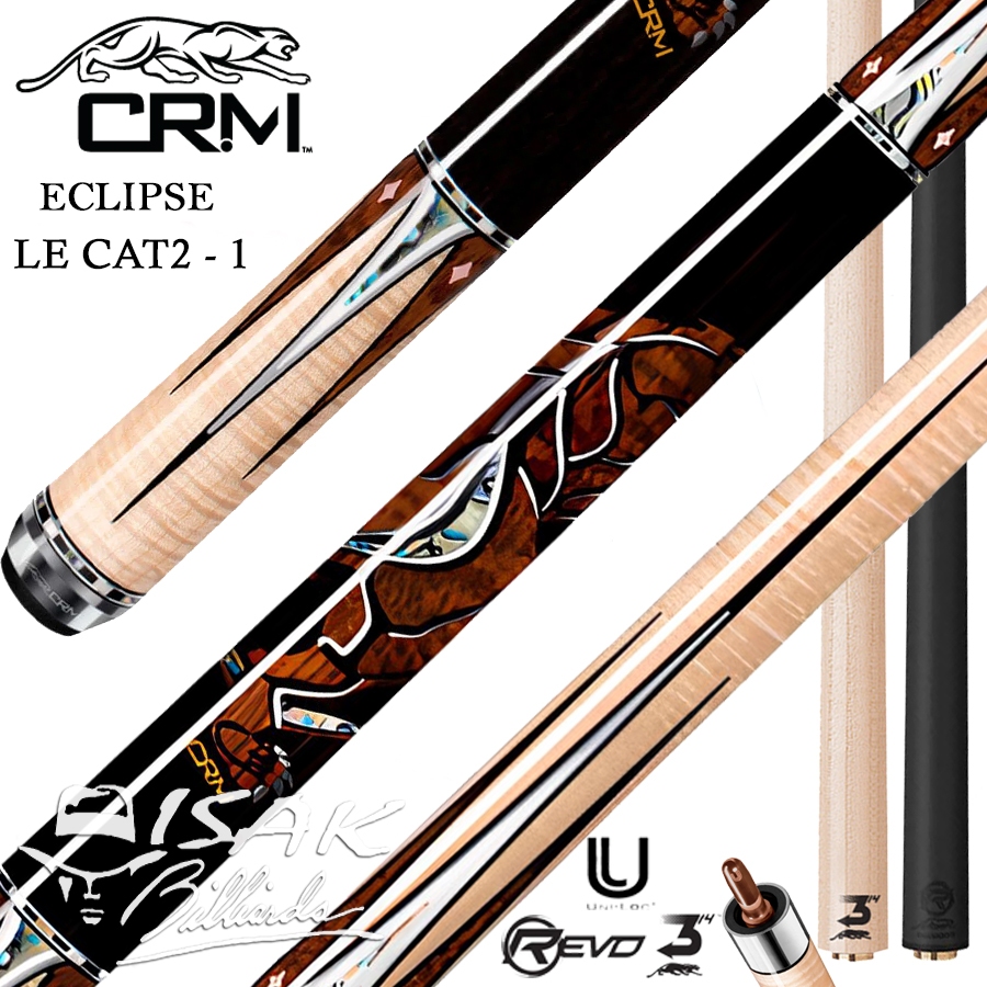 Predator CRM Limited Edition Eclipse 1 | Carom Cue and 3-Cushion Cue I Low Deflection Billiard Stick
