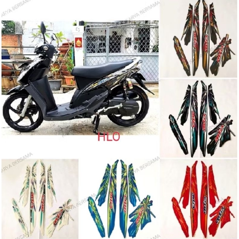 Lis striker striping Yamaha Mio sporty full body mudah di pasang Th2008/2009