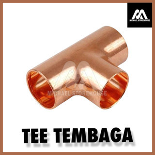 TEE FITTING PIPA TEMBAGA 15/8