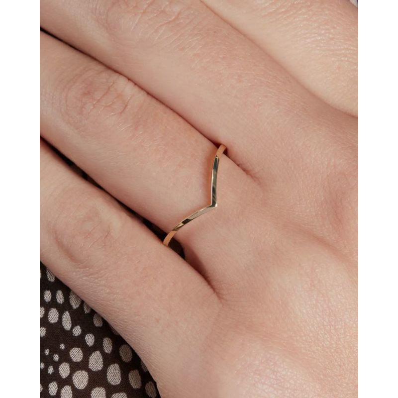 cincin emas wanita model V