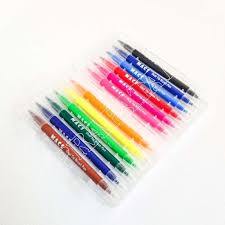 

MACS Dual Tip Brush Pen Marker Color 12 Warna