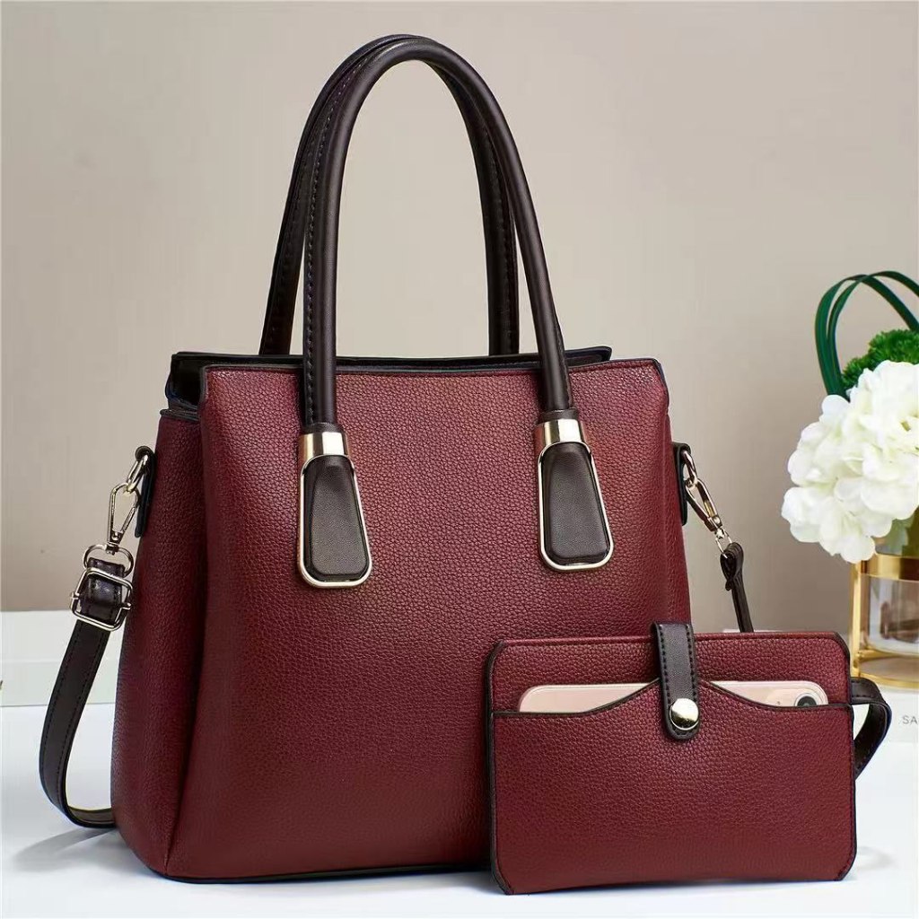 Tas Wanita Jade Bag - Tas Selempang Ukuran Besar 28x25 Bahan PU Leather Premium Desain Mewah dan Ele