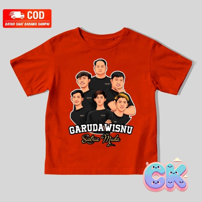 kaos anak satria muda garuda wisnu / baju anak satria muda garuda wisnu / topi bucket anak satria mu