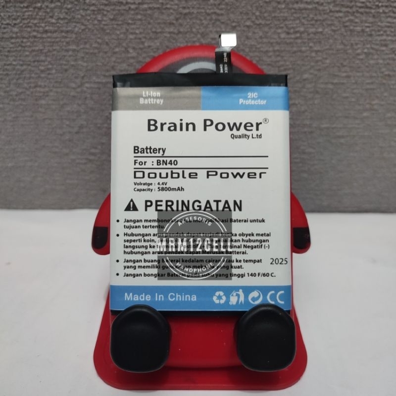 BATRE BATTRAY BATERAI BATRE REDMI 4 PRO / REDMI 4 PRIME BN40 BRAIN POWER / DOUBLE POWER 5800MAH BATR