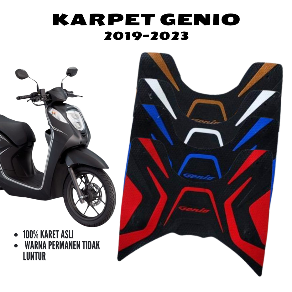 karpet motor genio / pijakan kaki motor honda genio