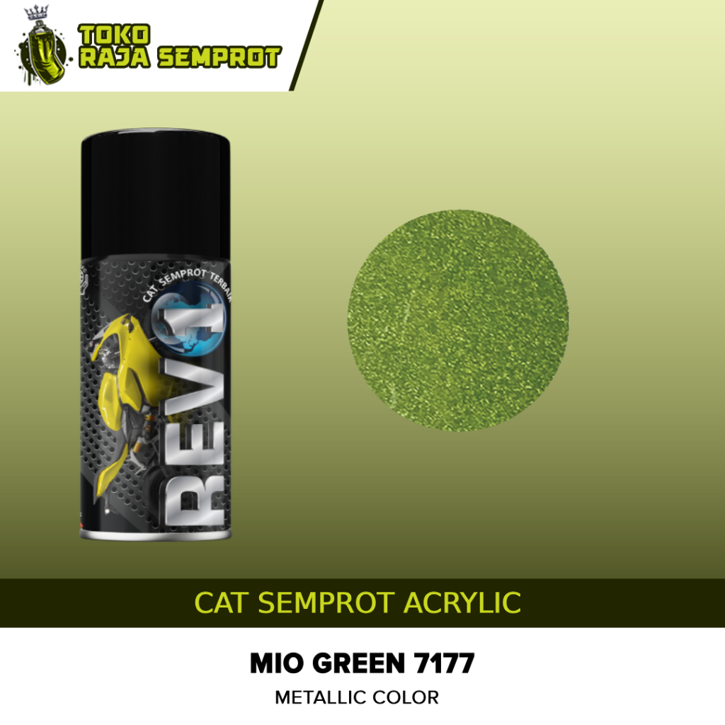 Cat Semprot Pilok Motor Pilox Acrylic Revo Hijau Mio Green 7177