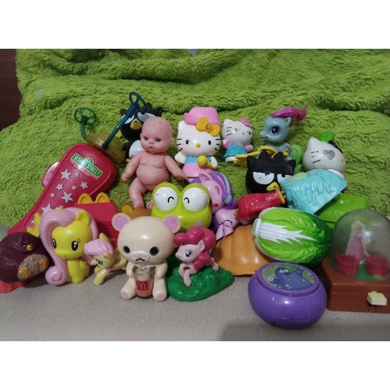 lot15 bebas pilih mainan McD happymeal,KFC,HokBen,figure preloved