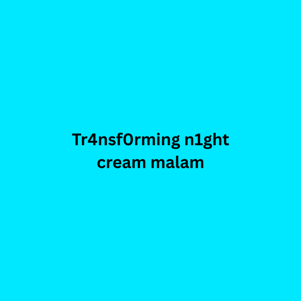 

Tr4nsform1ng night, krim malam