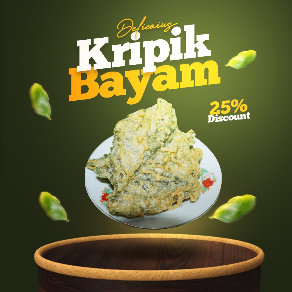 

Keripik Daun Bayam Original Gurih Renyah Lezat Berkualitas 50gr 500 gr 1kg - Gudang Cemilan