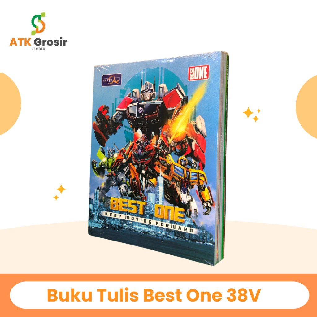 

Buku Tulis BEST ONE 38 Lembar (1 Pack Isi 10 Buku) (S:PAK)