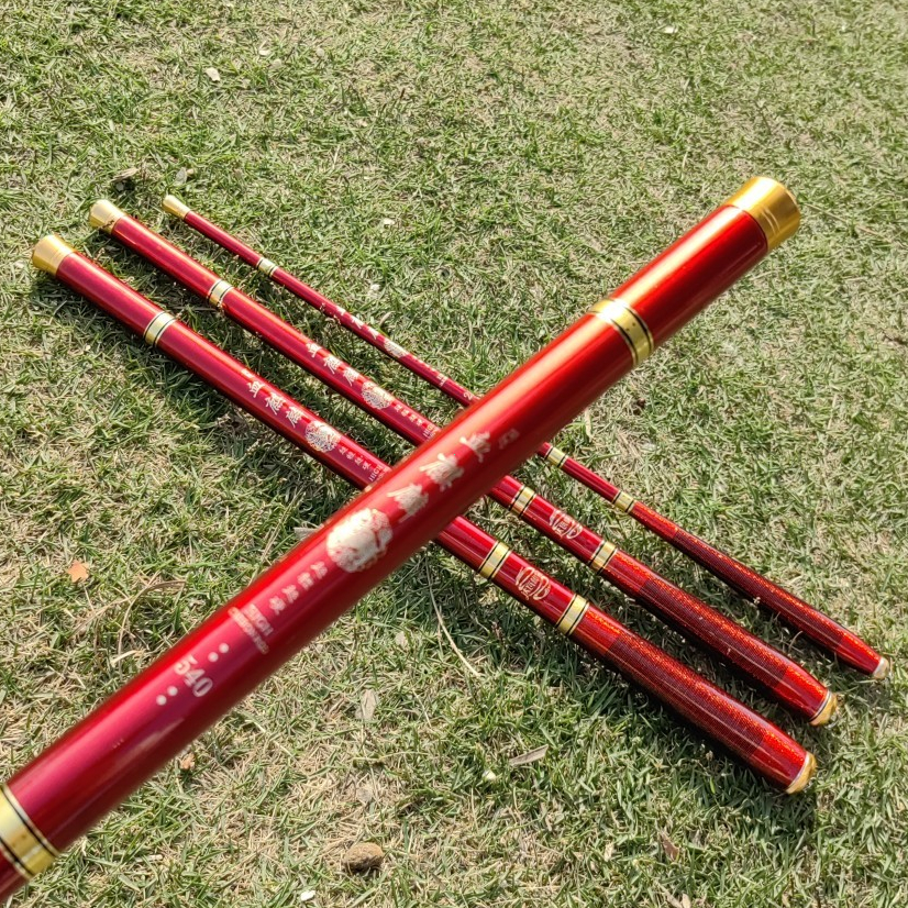 Tegek Pancing 5 Meter Kaku Joran Tegek Carbon Tongkat Pancing Blood Kirin Joran Ultralight