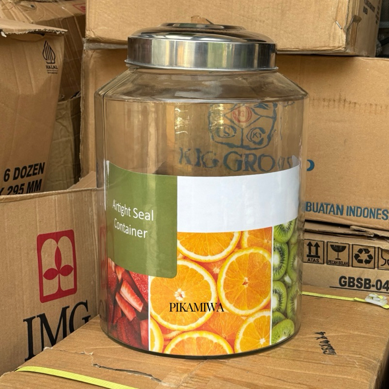 TOPLES KACA 15 LITER ASINAN 1 toples kaca toples cantik toples jumbo toples manisan toples infused w