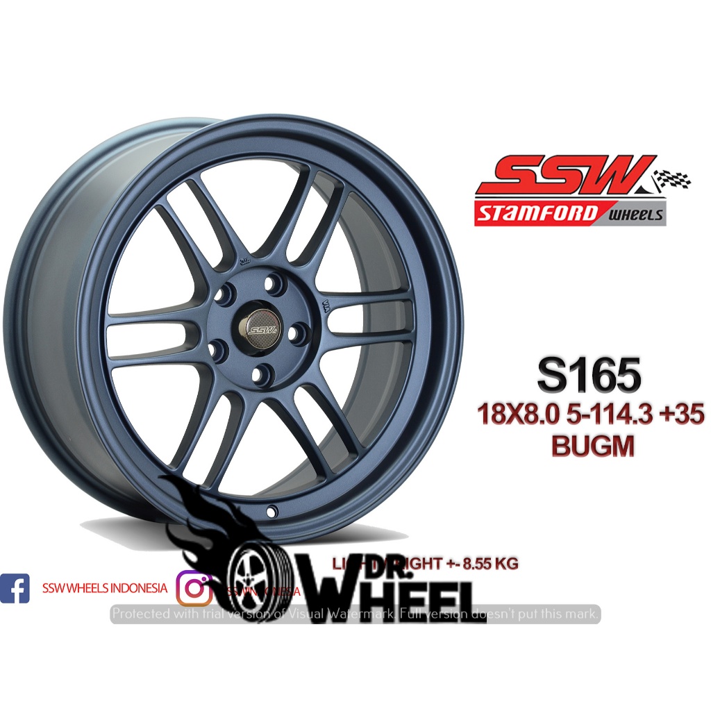 Velg mobil terbaru warna blue ring 18 h5x114,3 et35 model rpf1