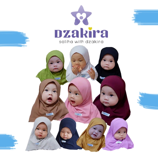 HIJAB ANAK Kerudung Bayi Polos KIA BASIC Jilbab Anak Kerudung Anak DZAKIRA