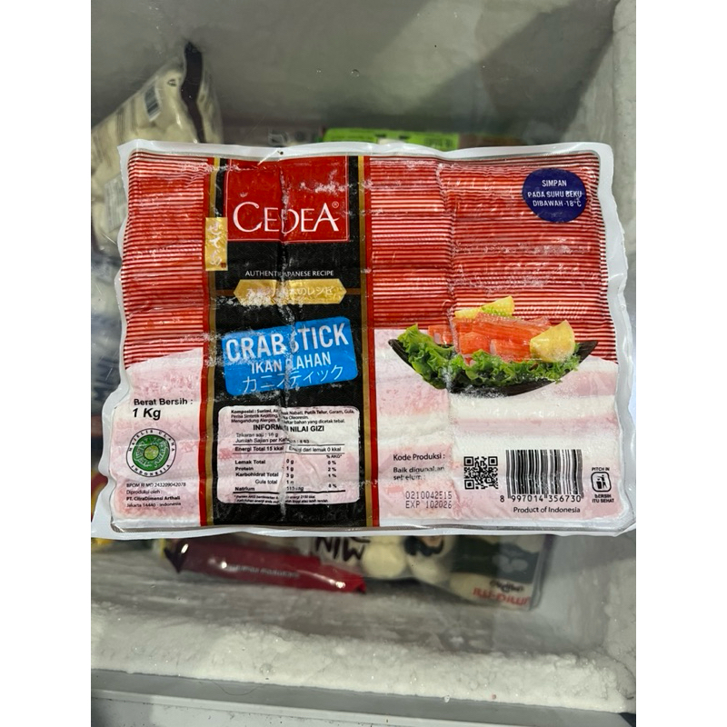 

Cedea Crab Stick 1 kg olahan kepiting