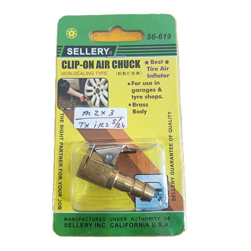 Alat Pengisi angin Jepit - Clip On Air Chuck Sellery