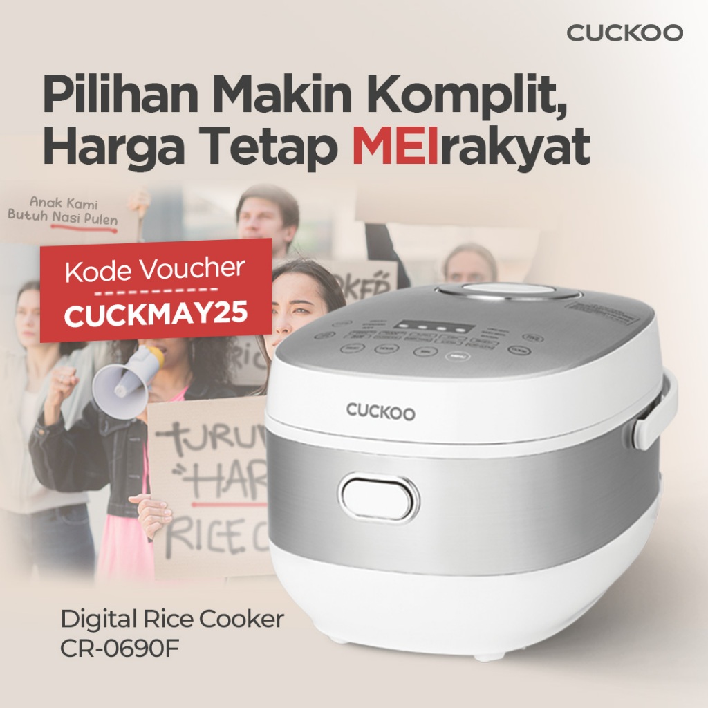 CUCKOO Digital Rice Cooker 1 L CR-0690F Magic Com Penanak Nasi