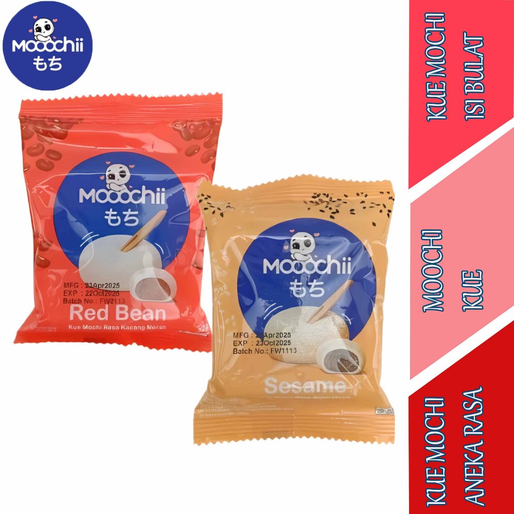 

Kue Mochi Aneka Varian Rasa - Moochi - Kue Mochi Isian Bulat - 32gr