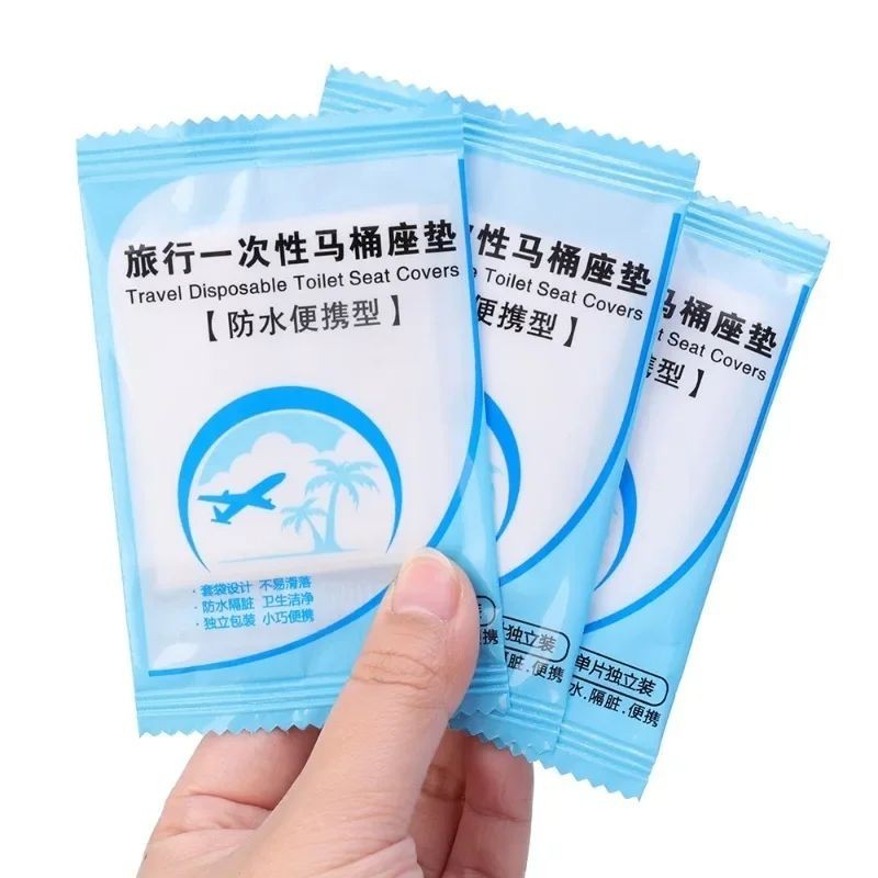 Alas Toilet Duduk Sekali Pakai Plastik Toilet Duduk Toilet Seat Cover Plastik Travel Disposable