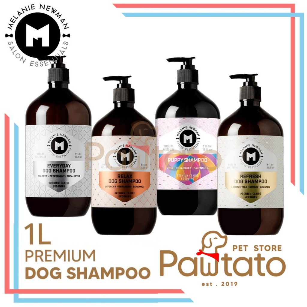 Shampoo Anjing Melanie Newman 1L Puppy Dog Bath Australia Grooming Pawtato Pet Store
