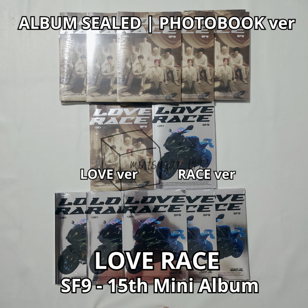 [ READY NEW + POB APPLE MUSIC / DEAR MY MUSE ] SF9 - 15th Mini Album [ LOVE RACE ] ( RACE Ver. | LOV