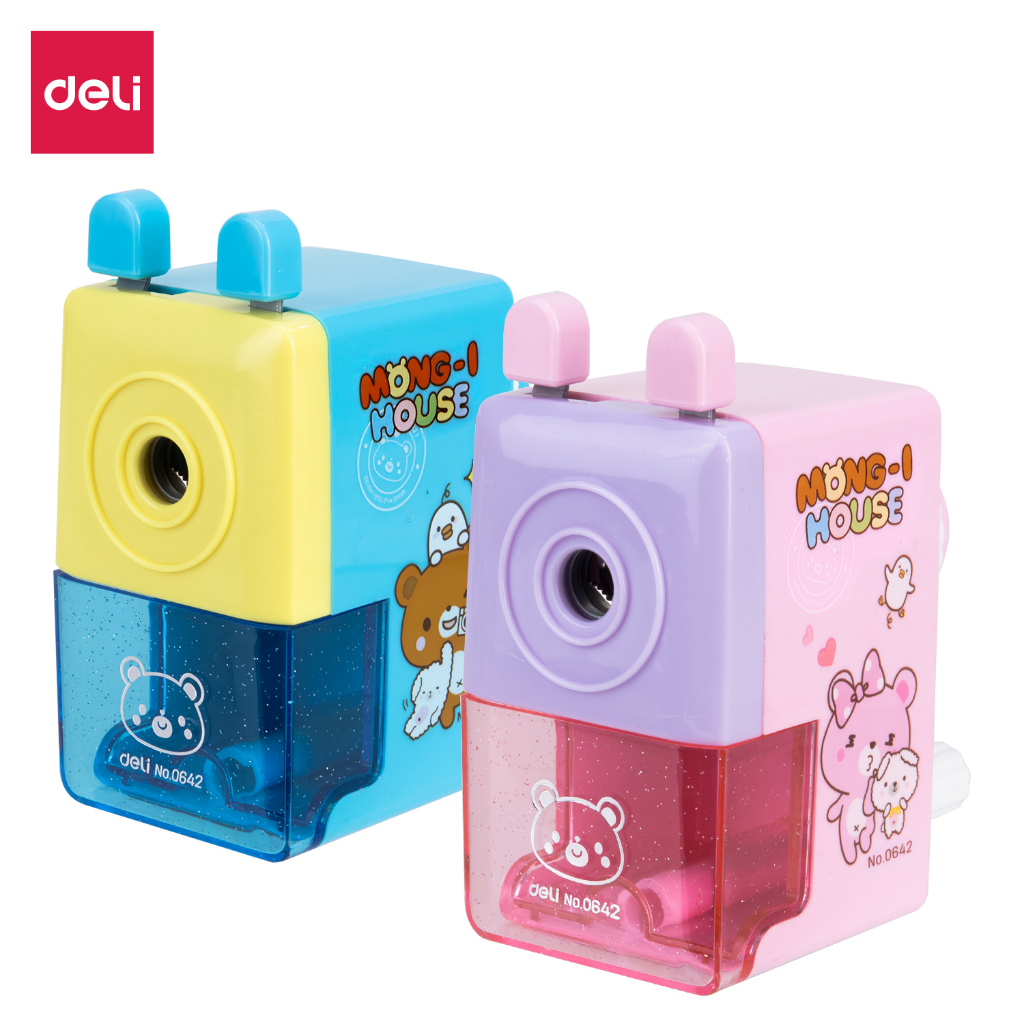 

Deli School Rotary Sharpener/Rautan Meja-Rotary Pencil Sharpener 0642