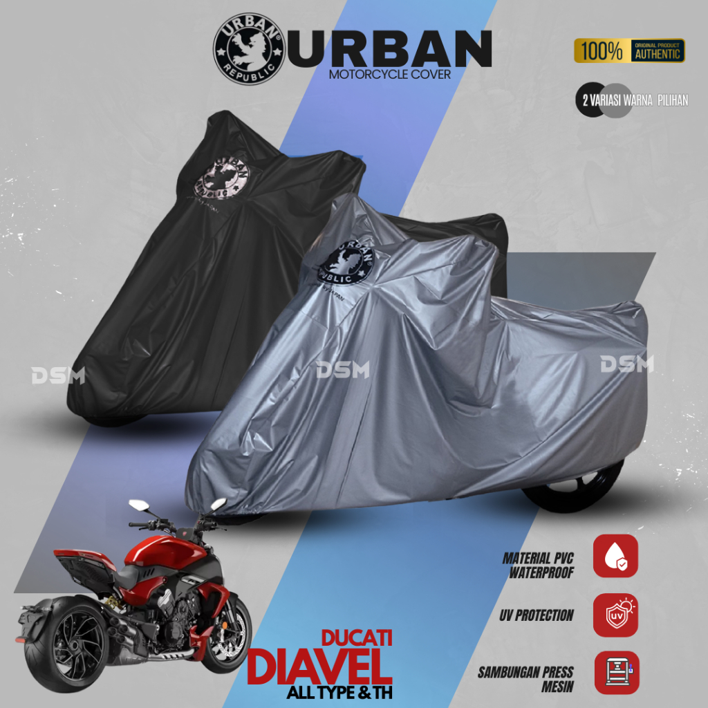 Urban Cover Motor Ducati Diavel Monster Hypermotard 100% Waterproof / Sarung Motor Ducati