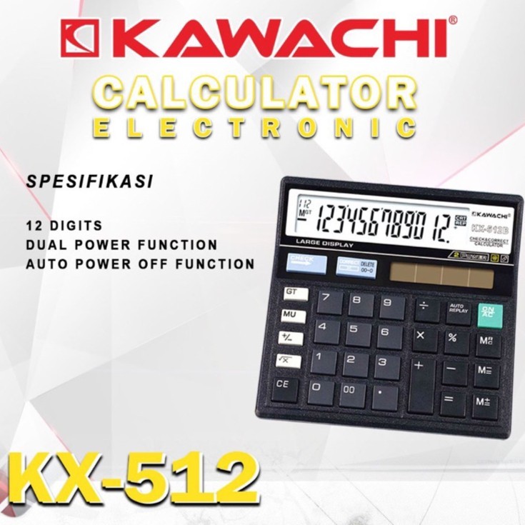 

Calculator Kawachi KX-512 12 Digit /Kalkulator