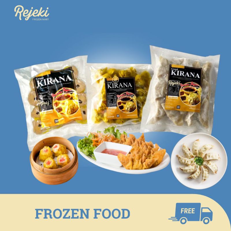 

Kirana Dimsum Siomay Ayam Gyoza Wonton - Rejeki Frozen Mart
