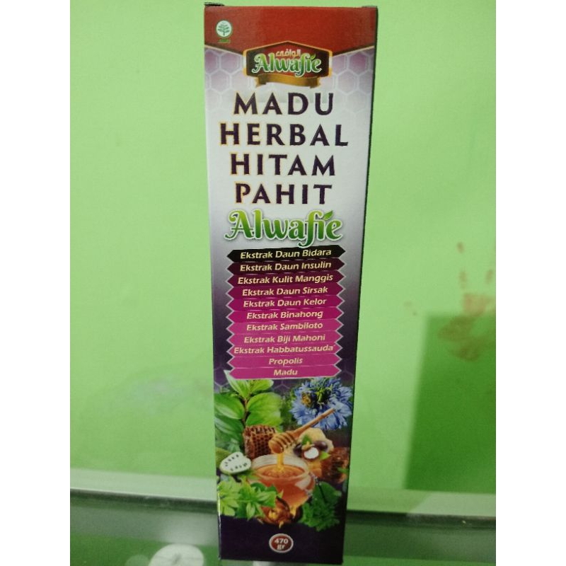 

Madu Herbal Hitam Pahit Alwafie 470gr Al Wafie