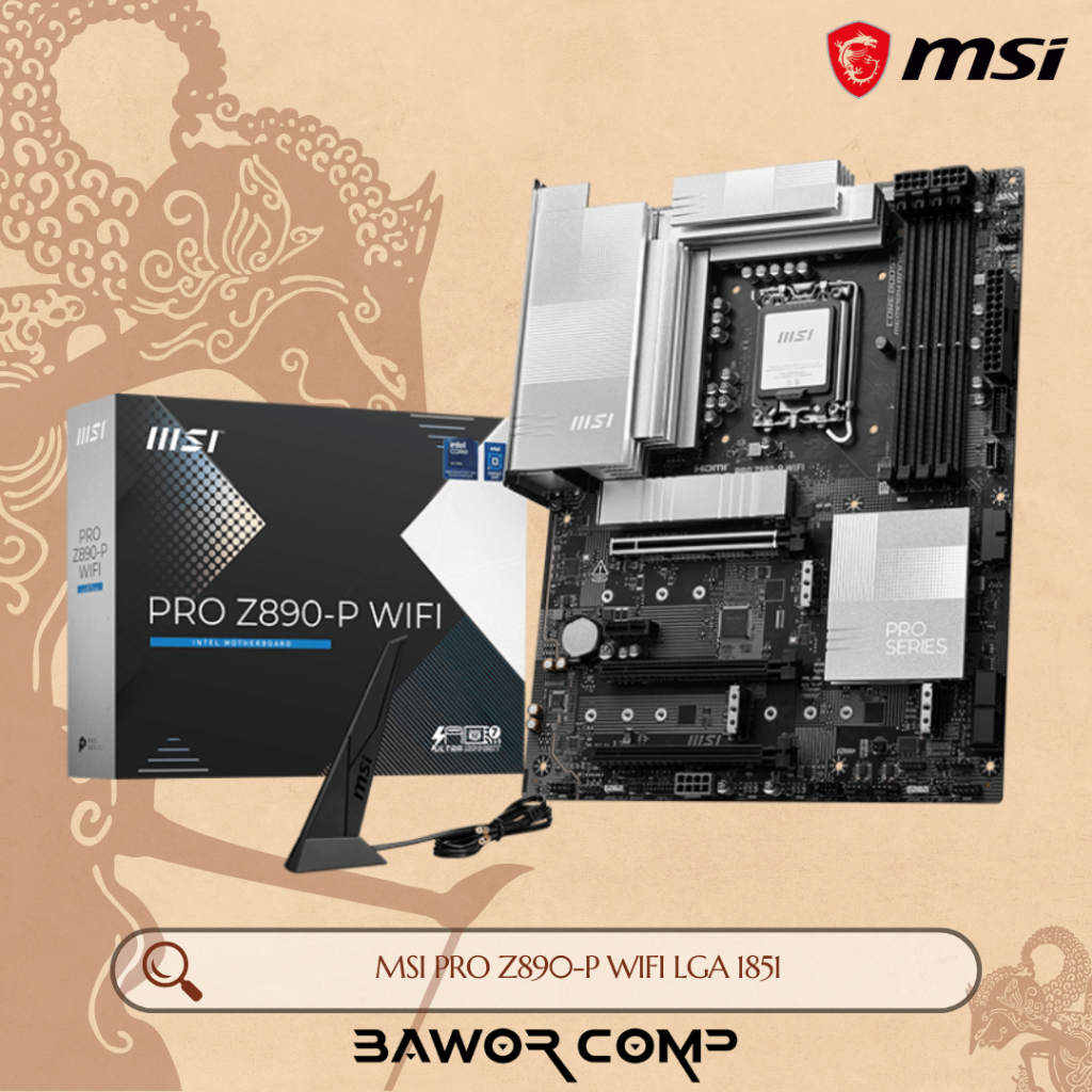 Motherboard MSI PRO Z890-P WIFI Mobo for Intel Core Ultra LGA 1851 ATX