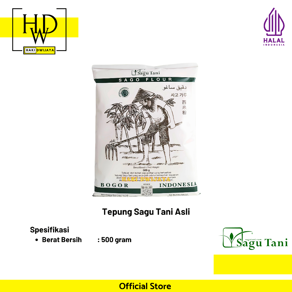 

[500gr] Sagu Tani Asli Tepung Tapioka / Sagu Berkualitas Tinggi