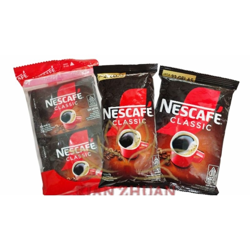 

Coffee Nescafe Clasic Serbuk Kopi Hitam 45g,90g,2gx10
