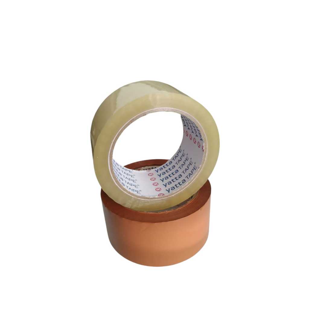 

Lakban 2in Bening / Coklat Yatta Tape 48 mm x 90 Yard Lakban kemasan Serba Guna