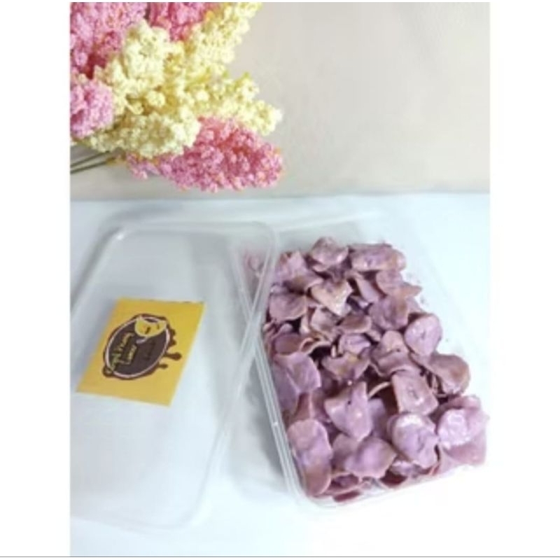 

keripik pisang lumer rasa taro