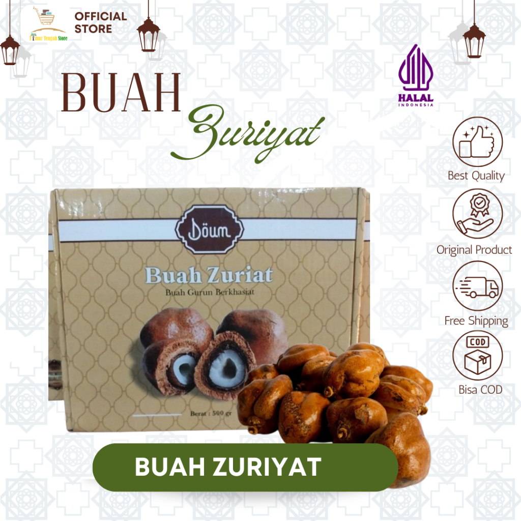 

Buah Zuriat 500gr Jajanan Arab Oleh-oleh Haji dan Umroh Murah