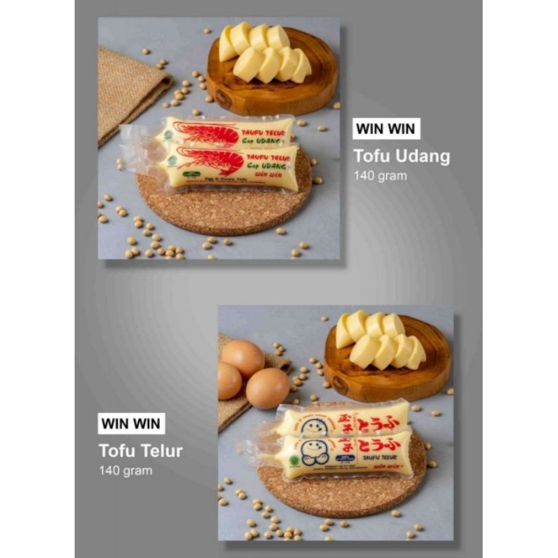 

win win tofu telur 140gr halal