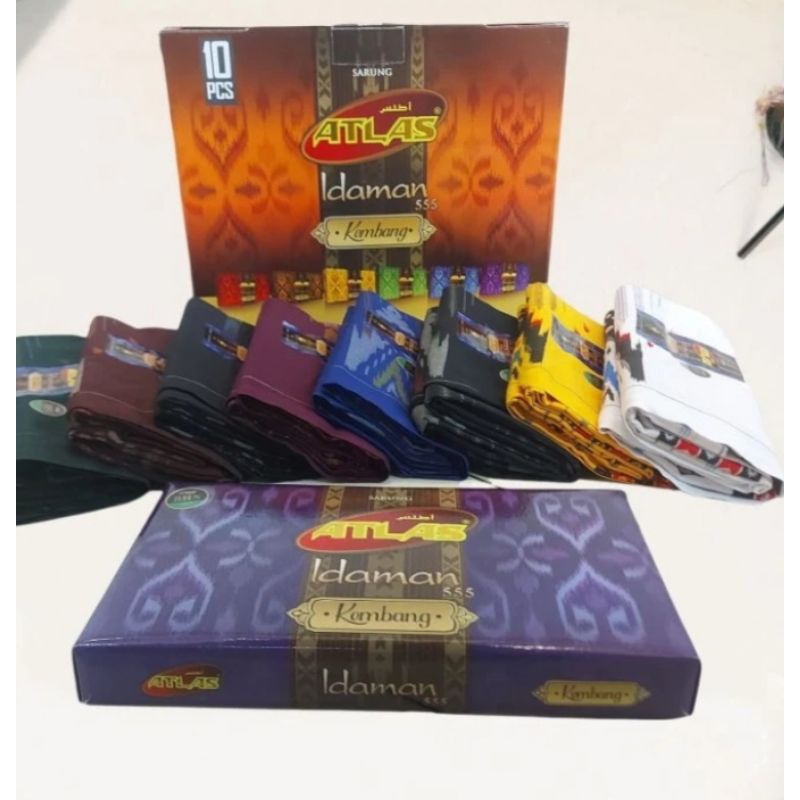 SARUNG ATLAS KEMBANG MOTIF BHS||SARUNG ATLAS KEMBANG NEW