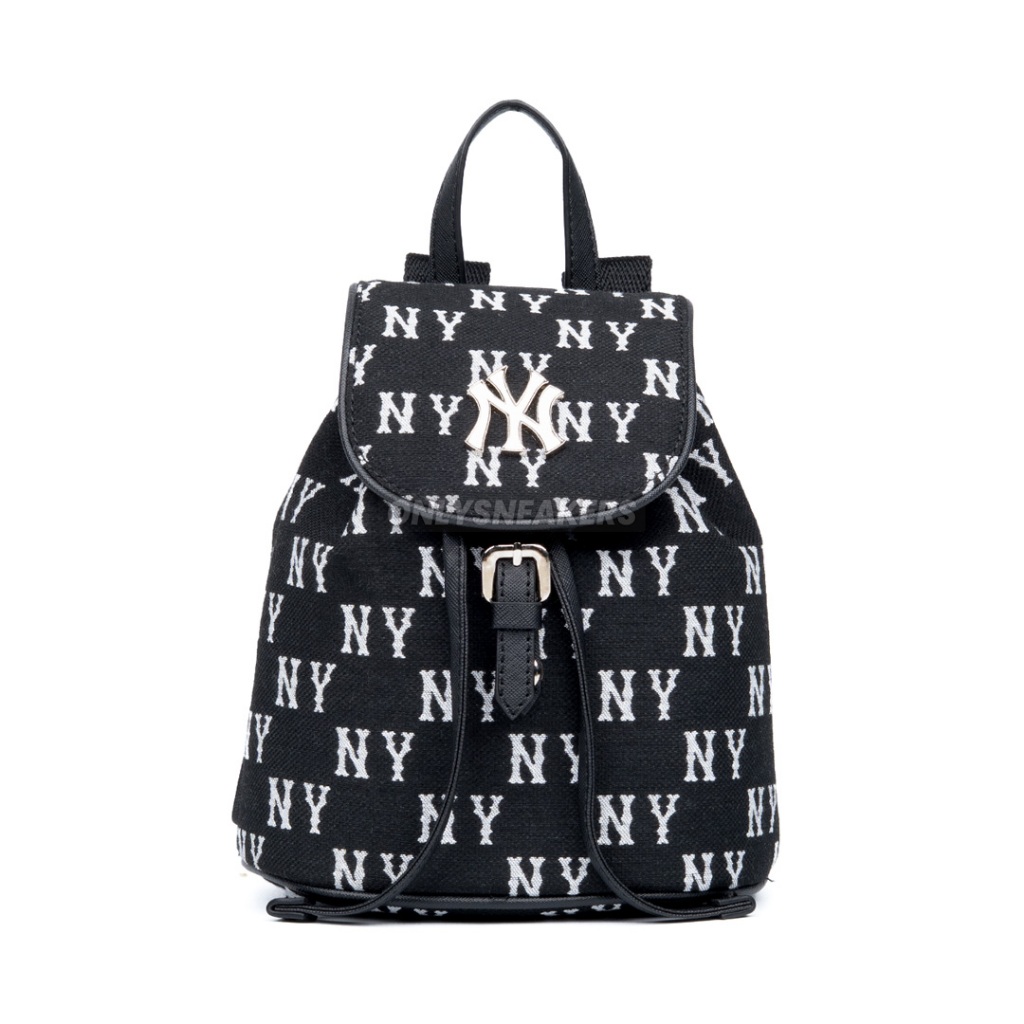 MLB CLASSIC MONOGRAM JACQUARD MINI BACKPACK NEW YORK YANKEES BLACK